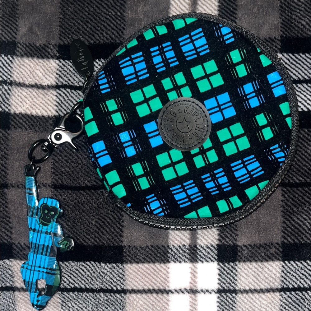 Black and Green Fergie x Kipling Coin Purse